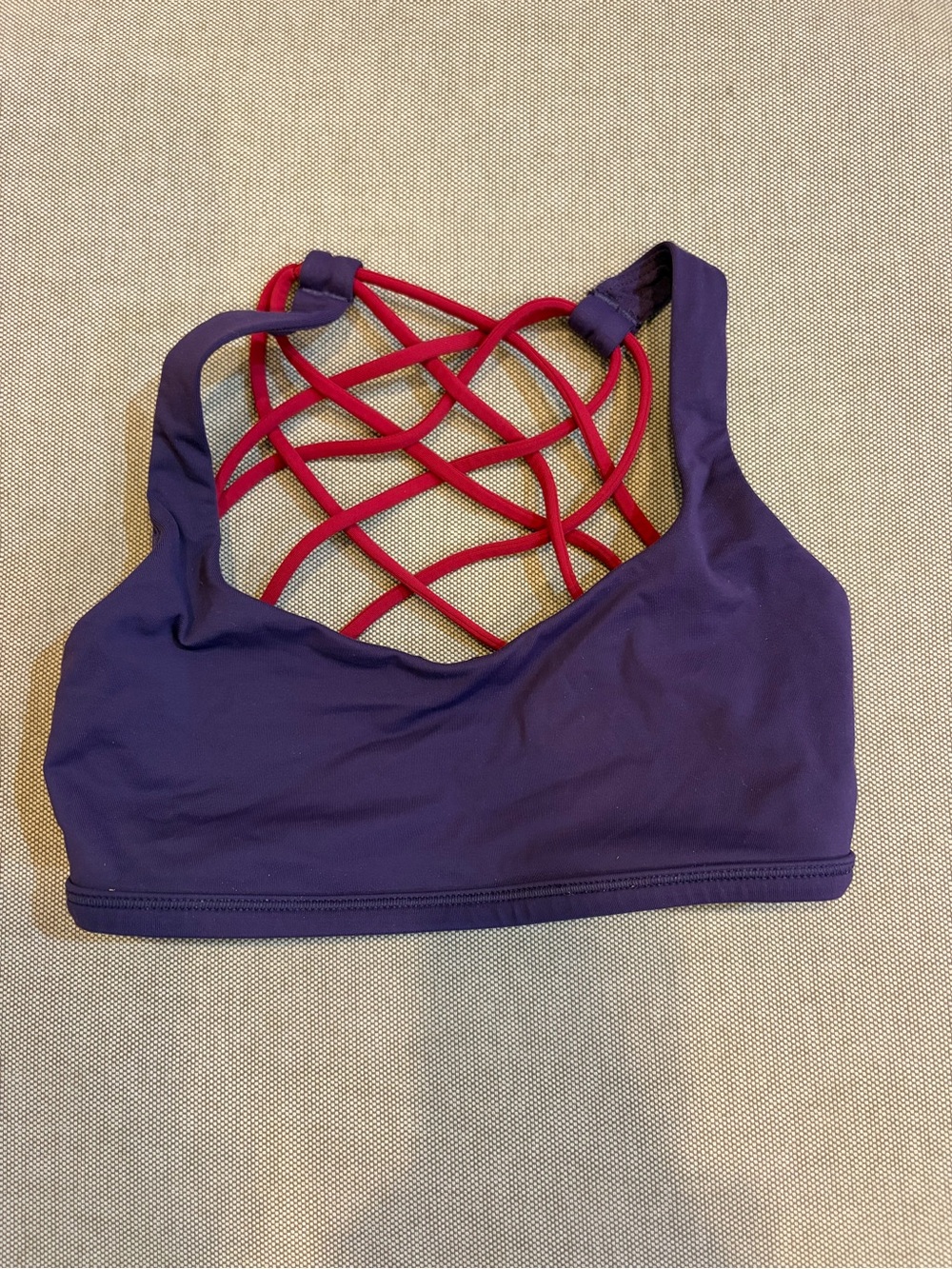 Lululemon Purple Strappy Sports Bra